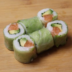 Spring rolls saumon/avocat/menthe