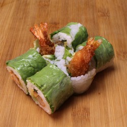 Spring rolls tempura crevette/avocat/menthe